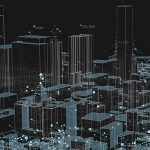 digital visualization of city buildings