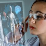 doctor looking at digital x-ray